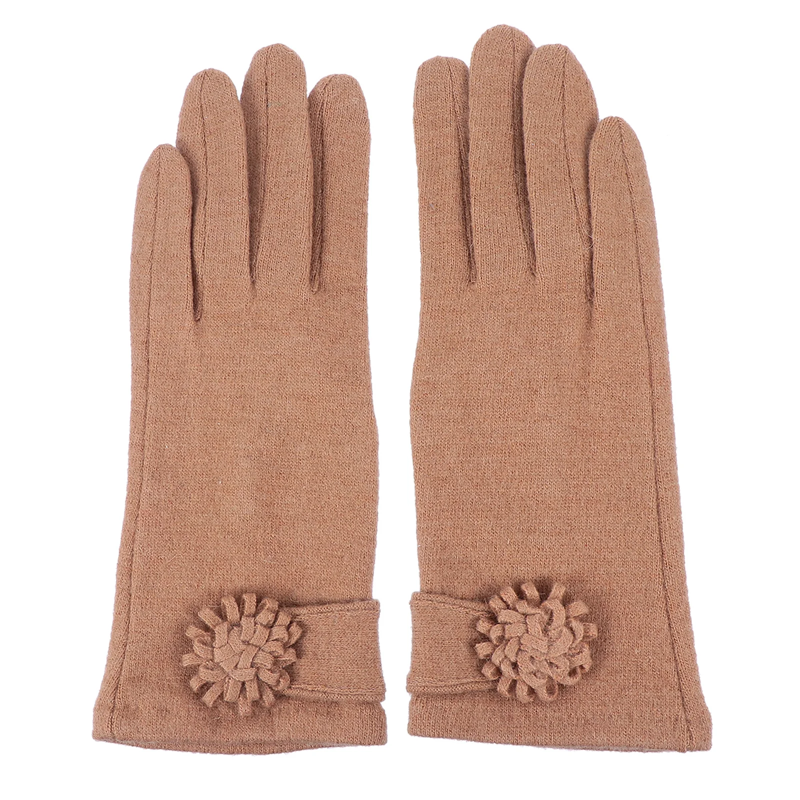 1 par de luvas térmicas de caxemira para mulheres, à prova d'água, resistente ao vento, luvas de inverno com pulso ajustável para aventura ao ar livre e