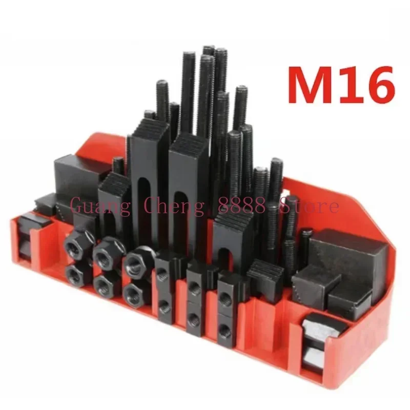 Milling Machine Clamping Set 58pcs M16 Mill Clamp Kit Machine Tool Milling Machine Accessories Set