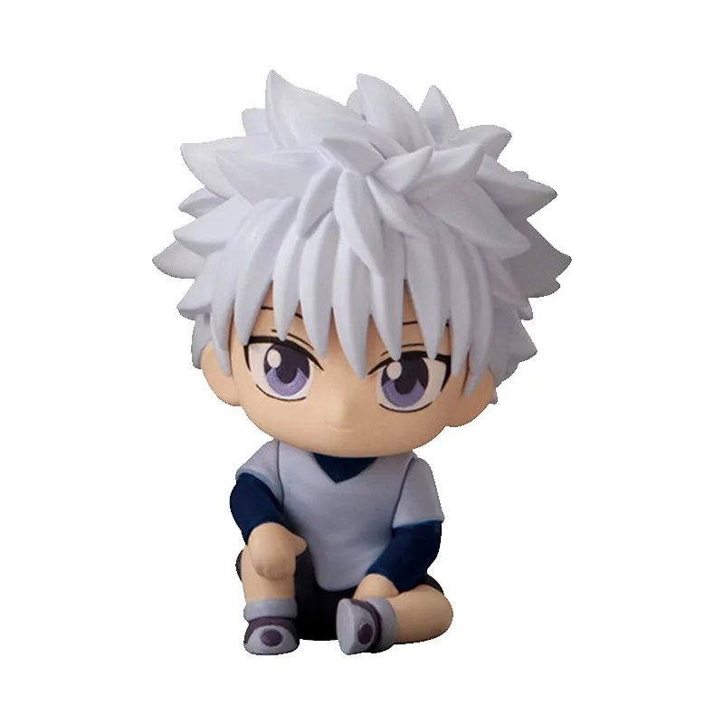 BANDAI Original HUNTERxHUNTER Sitting Series Gashapon Killua Zoldyck Hisoka Action Figure Full Range Capsule Toys Christmas Gift