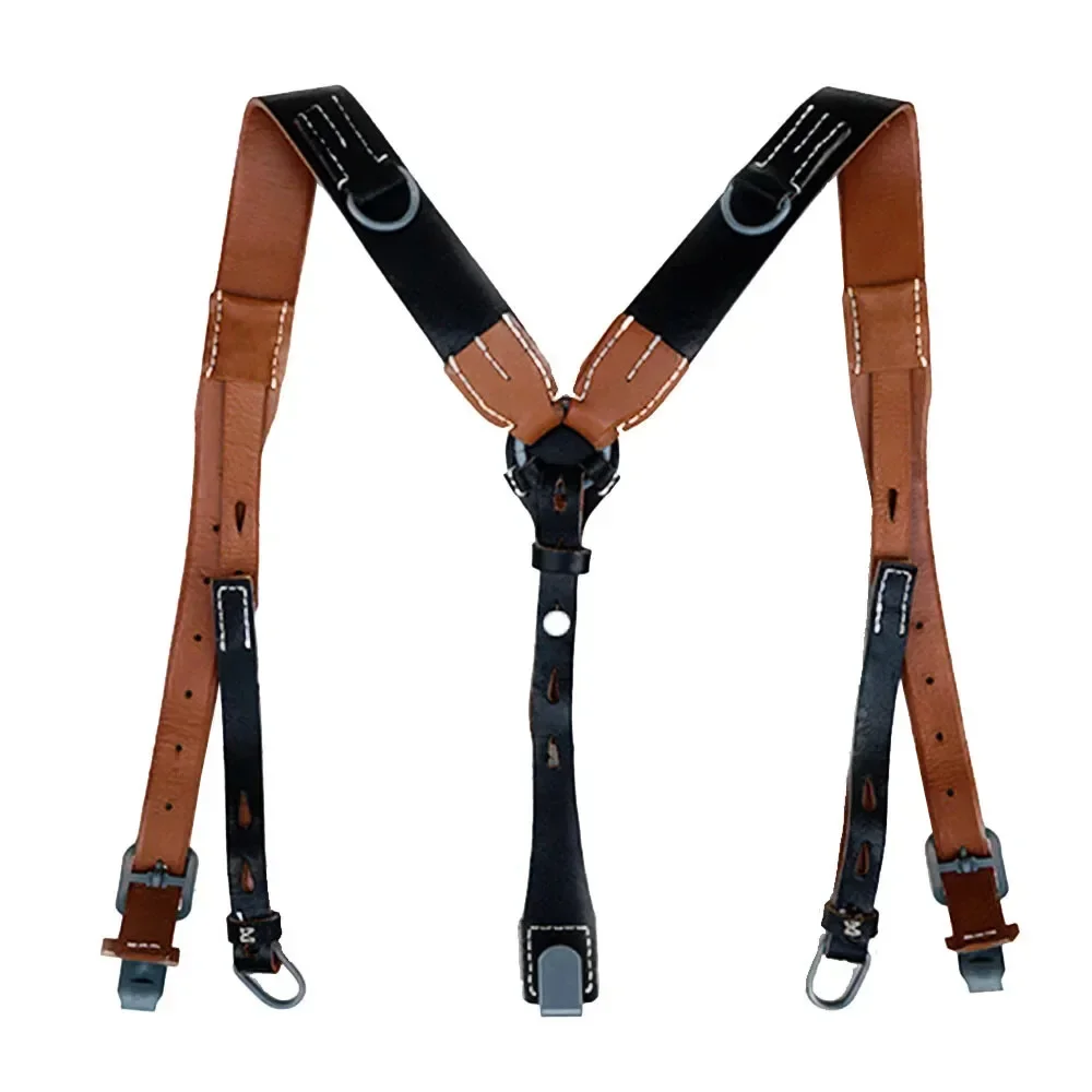 

German Y Shaped Shoulder Strap for Men, Vintage, World War II Men's Sling Shirt, Leather, Outdoor Accessories WWII Ww2