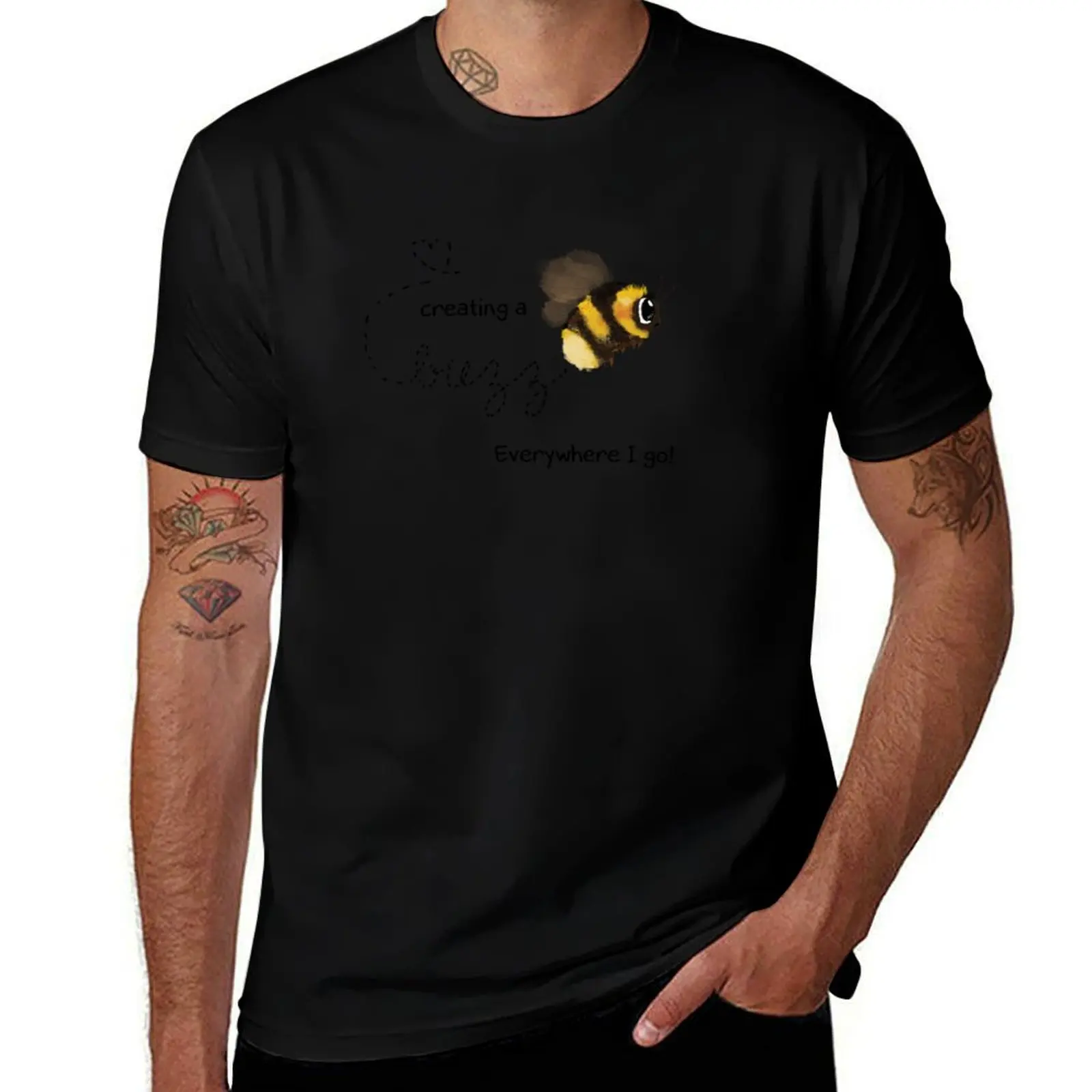 Buzz shirt T-Shirt Simple Solid Color Crew Neck Tee T-Shirt