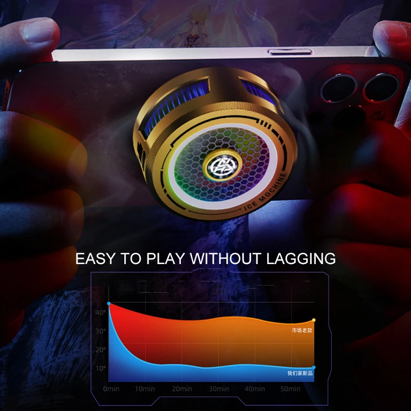 Mobile Phone 15W Strong Powerful Semiconductor Cooling Fan Radiator for IPhone IOS Android Universal PUBG Frozen Game Cooler