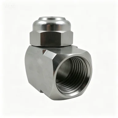 90 Degree Right Angle 304 Stainless Steel Spray Nozzle, Hollow Cone & Solid Cone Nozzle for Industrial Dust Removal