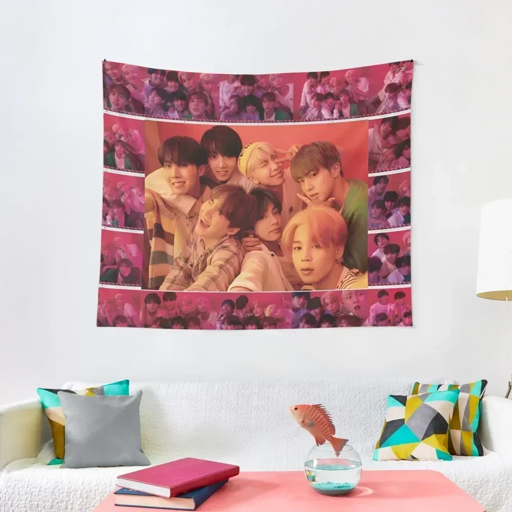 

map of the soul: persona version 1 (group) Tapestry Decoration Pictures Room Wall Anime Decor Decoration Aesthetic Tapestry