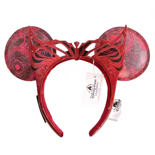 2026 Mickey Mouse Ears Headband 2025 Cinderella Rapunzel Princess Bow Minnie Ear Headwear for Adult Kids Holiday Hairband - Image 16