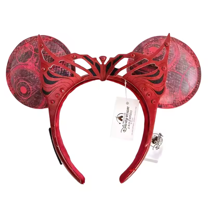2026 Mickey Mouse Ears Headband 2025 Cinderella Rapunzel Princess Bow Minnie Ear Headwear for Adult Kids Holiday Hairband - Image 16