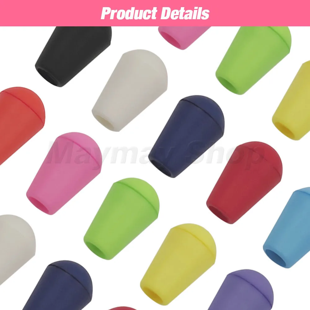 50 sztuk kolorowe plastikowe końcówki sznurka zatyczka do dzwonka z zamkiem pokrywy przełącznik klip Paracord odzież sportowa sznurowadła akcesoria do toreb na ubrania — zdjęcie 6
