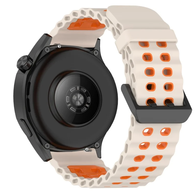 22 mm Ocean-Silikonband für Amazfit Bip Max Sports, zweifarbiges Armband für Amazfit Bip Max, Ersatzzubehör, Correa – Detail 23