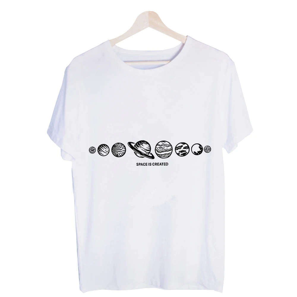 Men's Planets Graphic Tee, Short Sleeve Crew Neck T-Shirt for Casual Daily Wear and Space Enthusiast Outfits