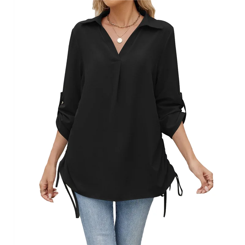 

【Вечерние украшения】Женские блузки, повседневные топы, рубашки с рукавами 3/4, накидки