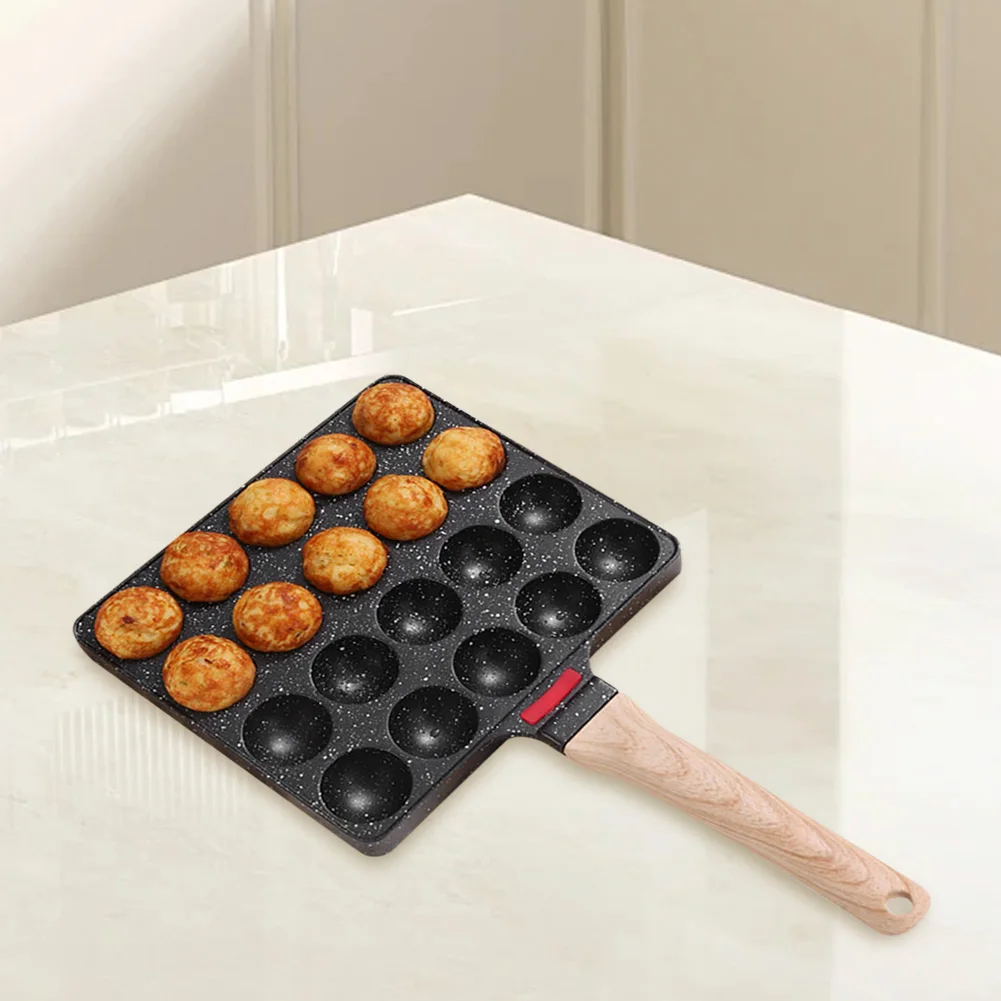 Nonstick Grilling Pan Cooking Plate 20 Holes Takoyaki Maker Takoyaki Grill Pan Plate Cooking Grill Baking Pan for Baking Cooking