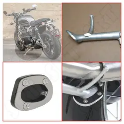 Fits for Triumph Speed Twin 1200 ABS 2019 2020 2021 Motorcycle Accessories Side Parking Kick Stand Support Plate Extension Pad