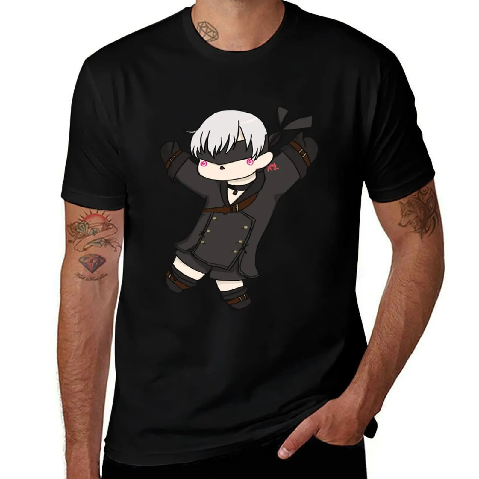 

Chibi 9S- Nier Automata T-Shirt Trendy Pattern T-Shirt for Men