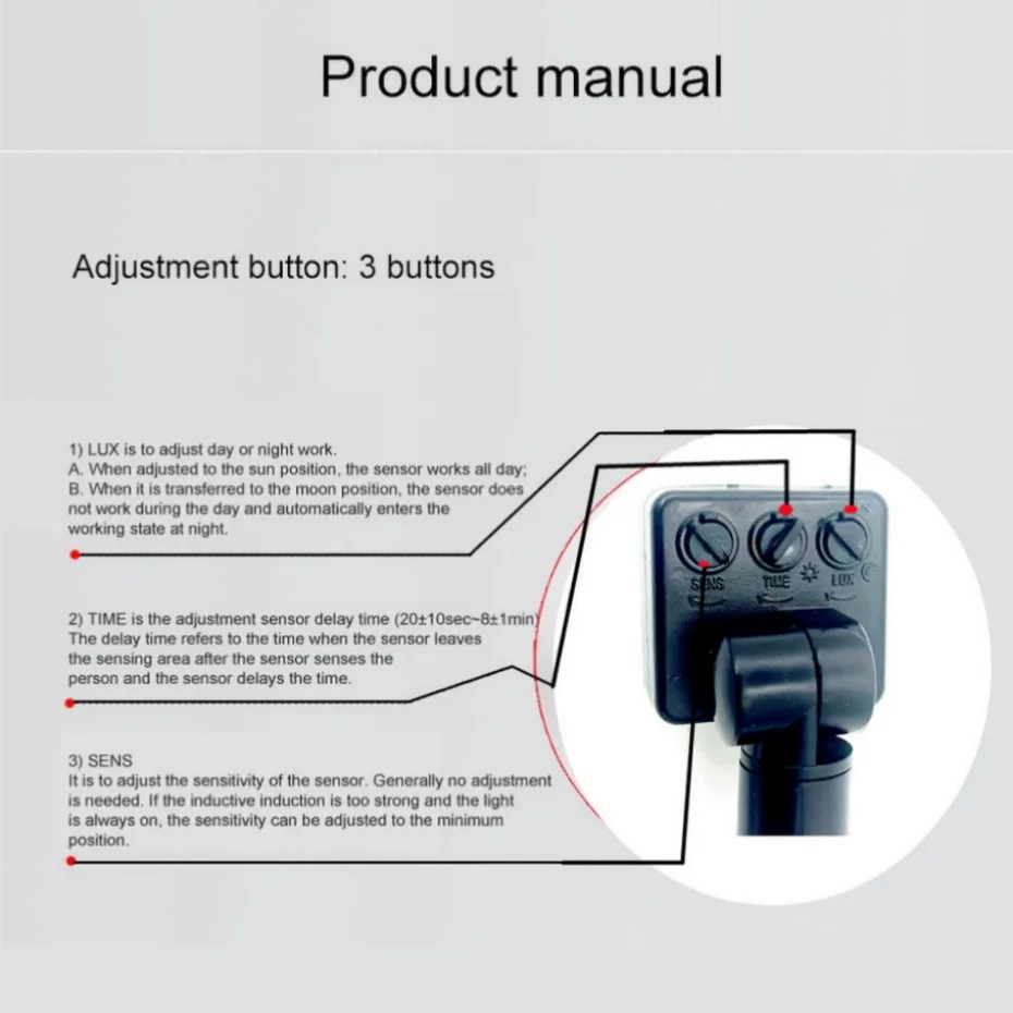 UooKzz 85-265V czujnik ruchu IP65 regulowany przełącznik PIR ultracienki LED światło halogenowe wodoodporny detektor zewnętrzny czujnik ruchu PIR