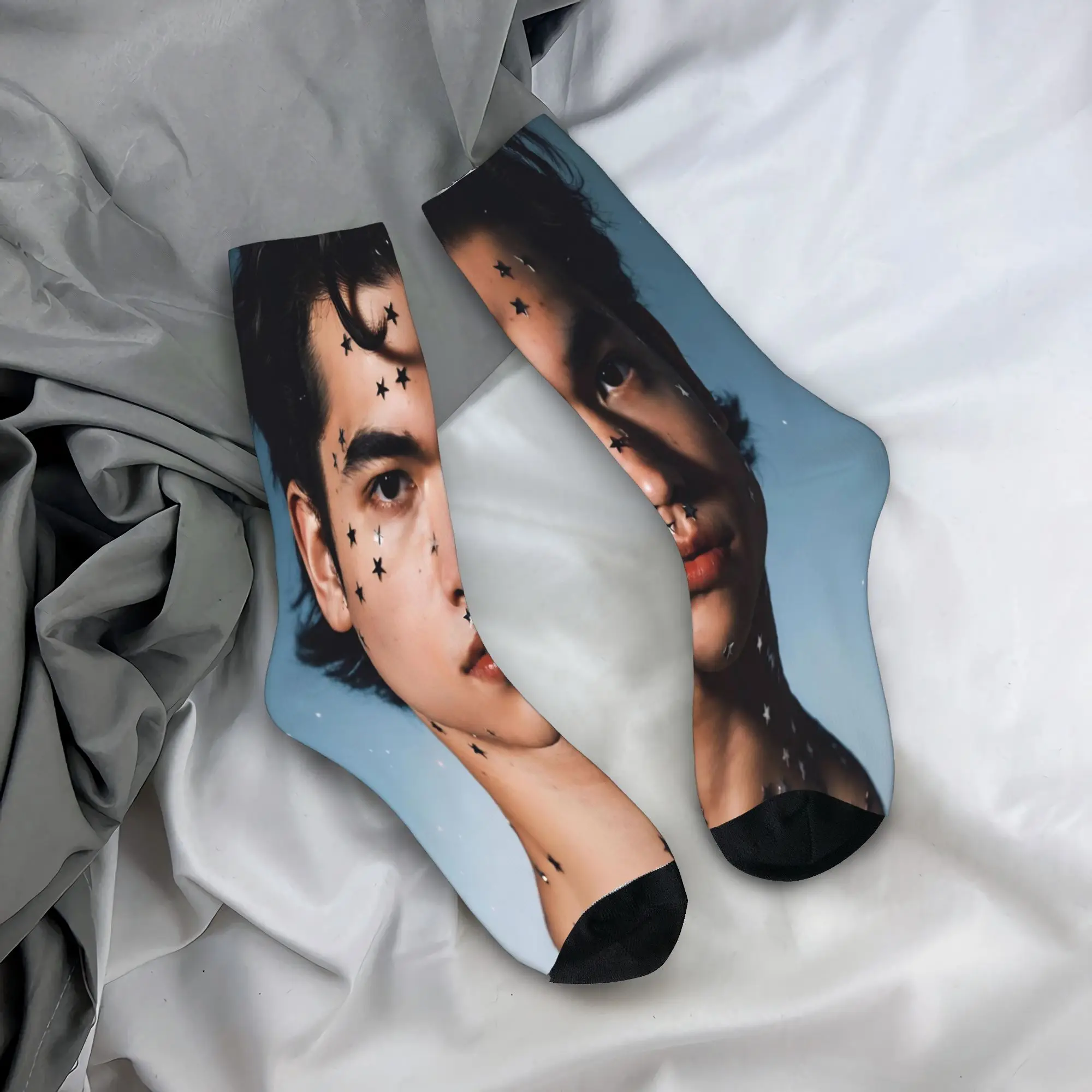 Conan Grijze Amerikaanse Zanger Sokken Patroon Kousen Antislip Herensokken Comfortabele Winter Grappige Hardloopsportsokken