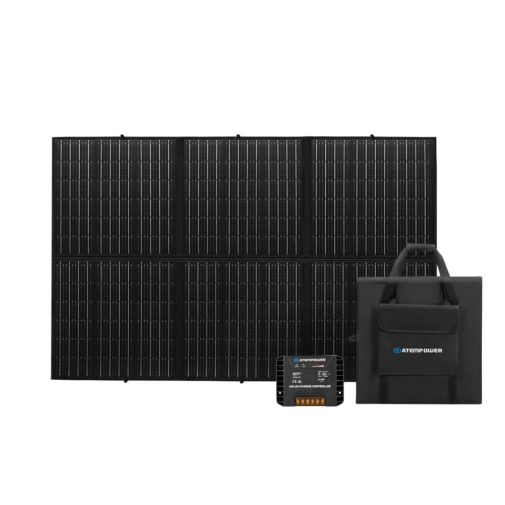 Customization ATEM POWER 12v 100W 200W 300W Foldable Solar Panel Portable Walkable Solar Blanket with MPPT Controller for Campin