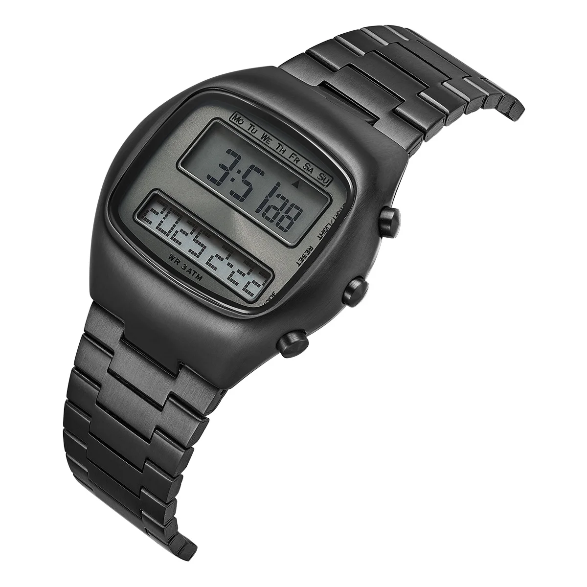 ساعة كلاسيكية بتصميم منحني، ساعة منبه فاخرة، عرض ريترو، ساعة رياضية رقمية، ساعات متطابقة، هدية للعشاق