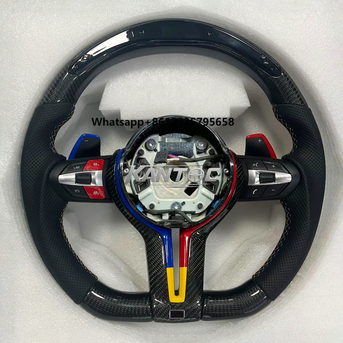 

Sport Steering Wheel for G20 G30 G21 G22 G23 3 Series 320i 325i 330i 2019 2020 2023 Carbon Fiber Steering Wheel