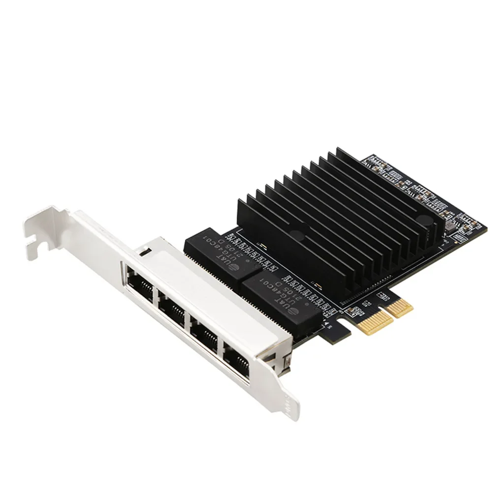 Server PCIE to Four-port Gigabit NIC RJ45 Soft route 1000M desktop NIC 82571 chip