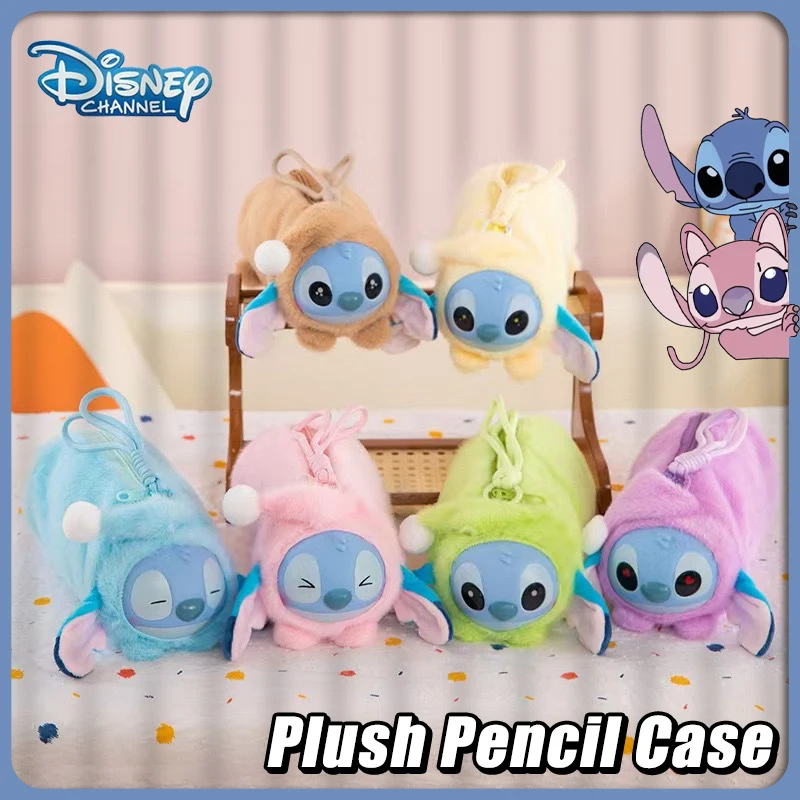 

Disney Stitch Stationery Pencil Case Anime Cartoon Student Supplies Storage Bag Children Creative School Opening Season Gifts