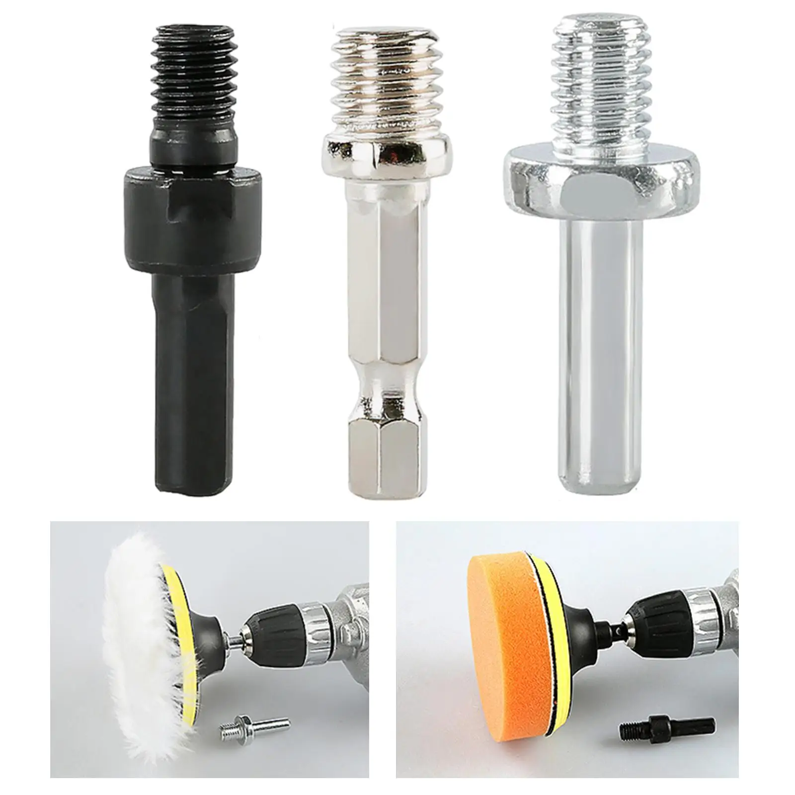 

3x Electric Drill Adapter Lightweight Durable Easy Installation Conversion Tool for Electric Drill Polishing Machine Attachments