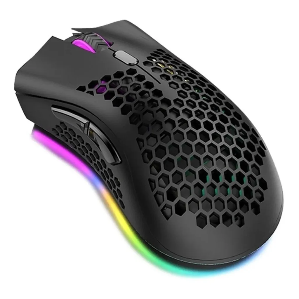 Mouse Gamer Ultralight Usb Hive Led Rgb Macro 7200 Dpi