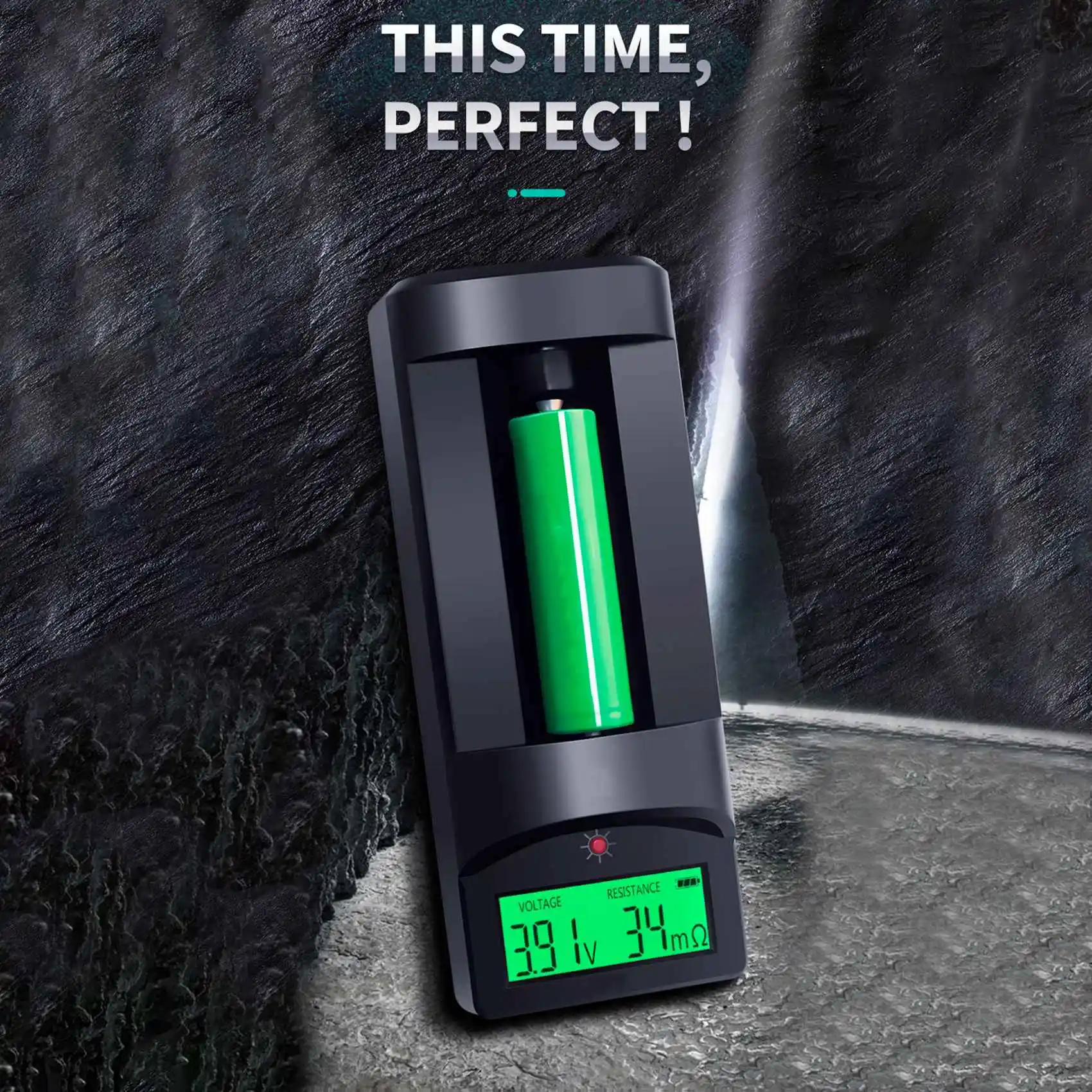 Imagem -02 - Display Digital Bateria Tensão Resistência Interna Tester Bateria de Lítio Universal Detecção aa 0-999mo 18650