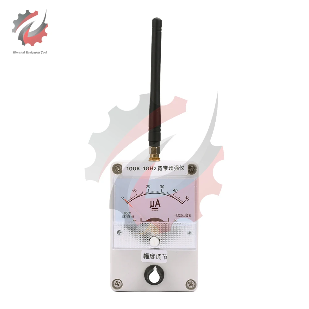 

100KHz-1000MHz Dial Type Field Strength Indicator Meter RF Signal Level Meter With Antenna Suitable For Radio Antenna Radiation