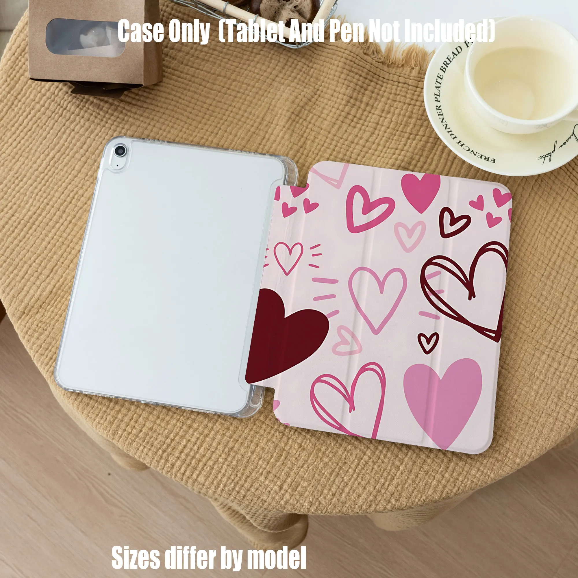 Slim Fit Premium TPU Tablet Cover, Shockproof Durable Lightweight Protective Case for iPad Samsung Huawei Honor Redmi Xiaomi