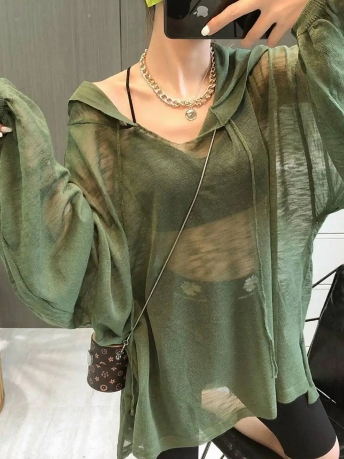 2026 Plus Size Women UPF Sun Protection Hooded Jacket up to 300Lbs Thin Long Sleeve Air condition Cardigan Loose Lightweight