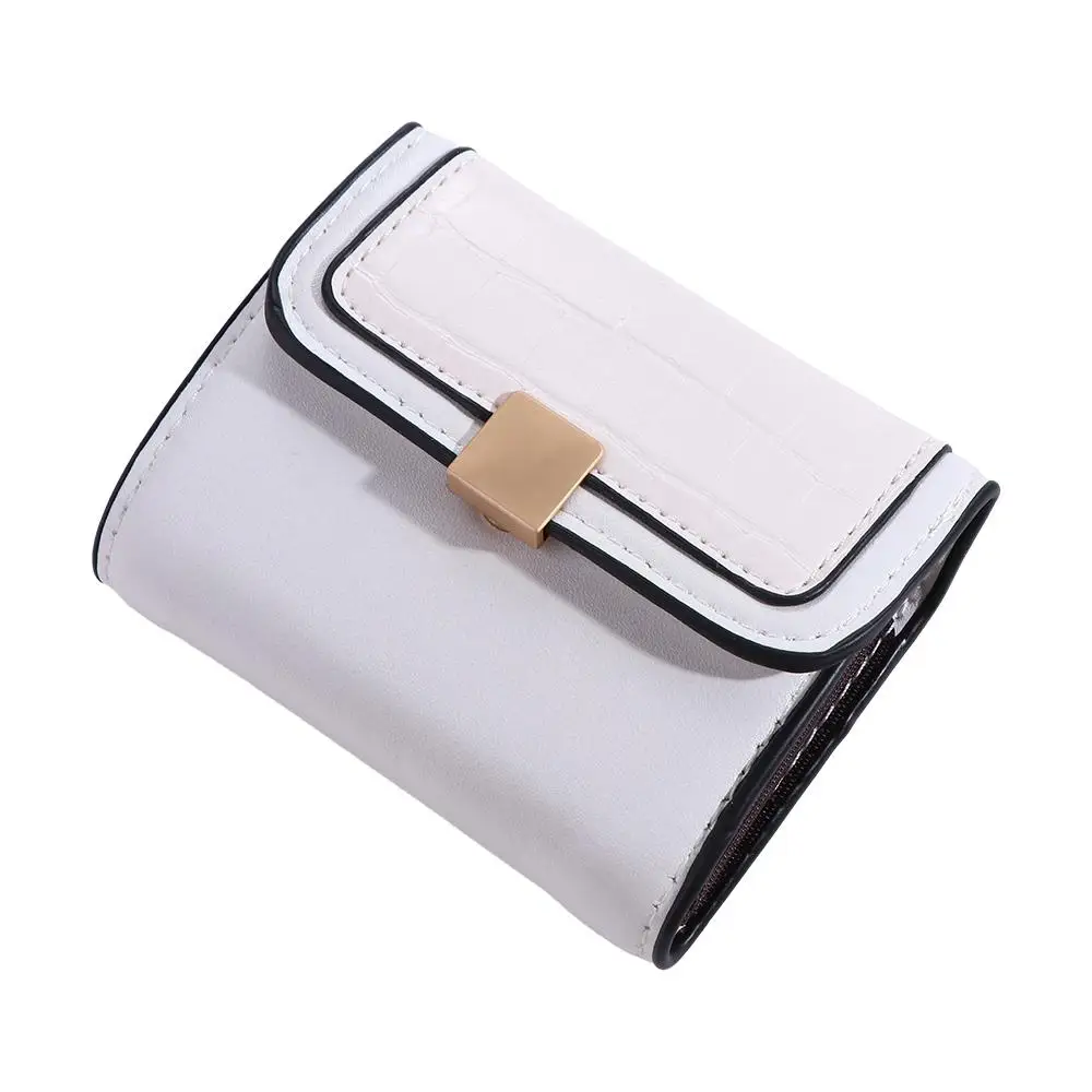 Luxury Men Multi-functional Small PU Women Clutch Bag Business Card Holder Leather Wallet Hasp Card Bag Money Clip Wallet