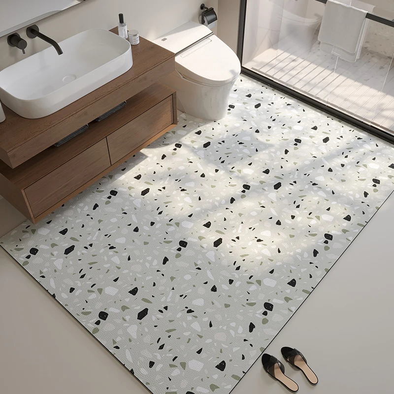 Bathroom non-slip floor mat, diatom mud toilet, toilet full floor mat, bathroom leave-in washable, dirt-resistant absorbent mat