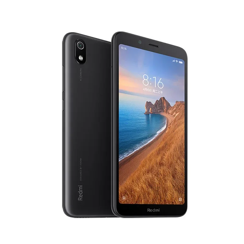 هاتف Xiaomi Redmi 7A الذكي البرامج الثابتة العالمية 4G Qualcomm Snapdragon 439 هاتف التعرف على الوجه 5.45 بوصة 1440 × 720 13 ميجابكسل