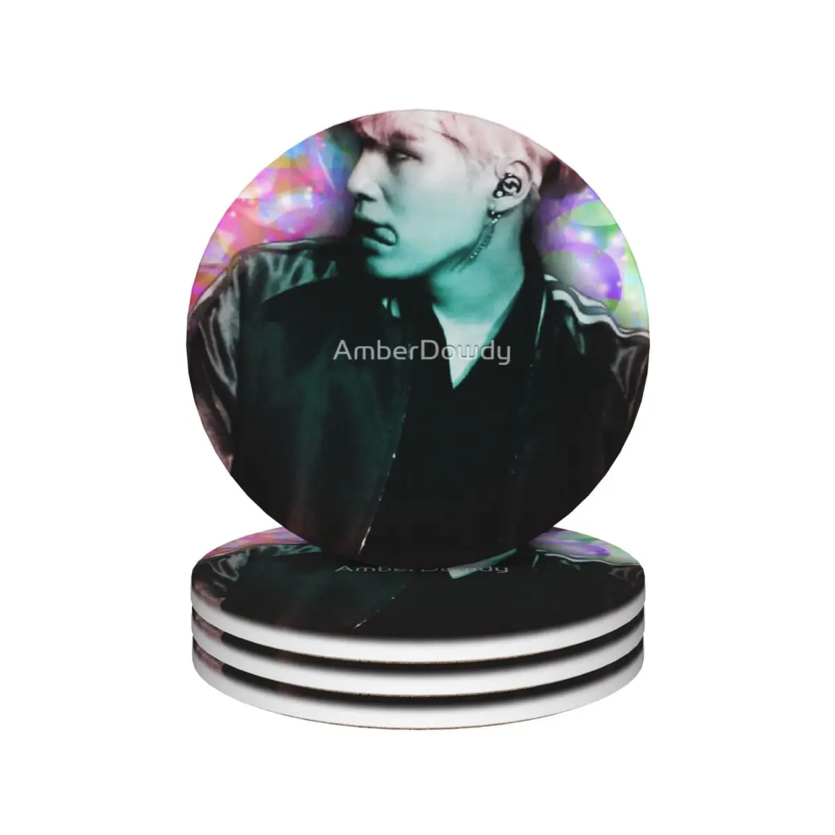 Suga - керамические подставки Min Yoongi, принадлежности для кухонного бара (4 шт. в упаковке) Suga - керамические подставки Min Yoongi, принадлежности для кухонного бара (4 шт. в упаковке)