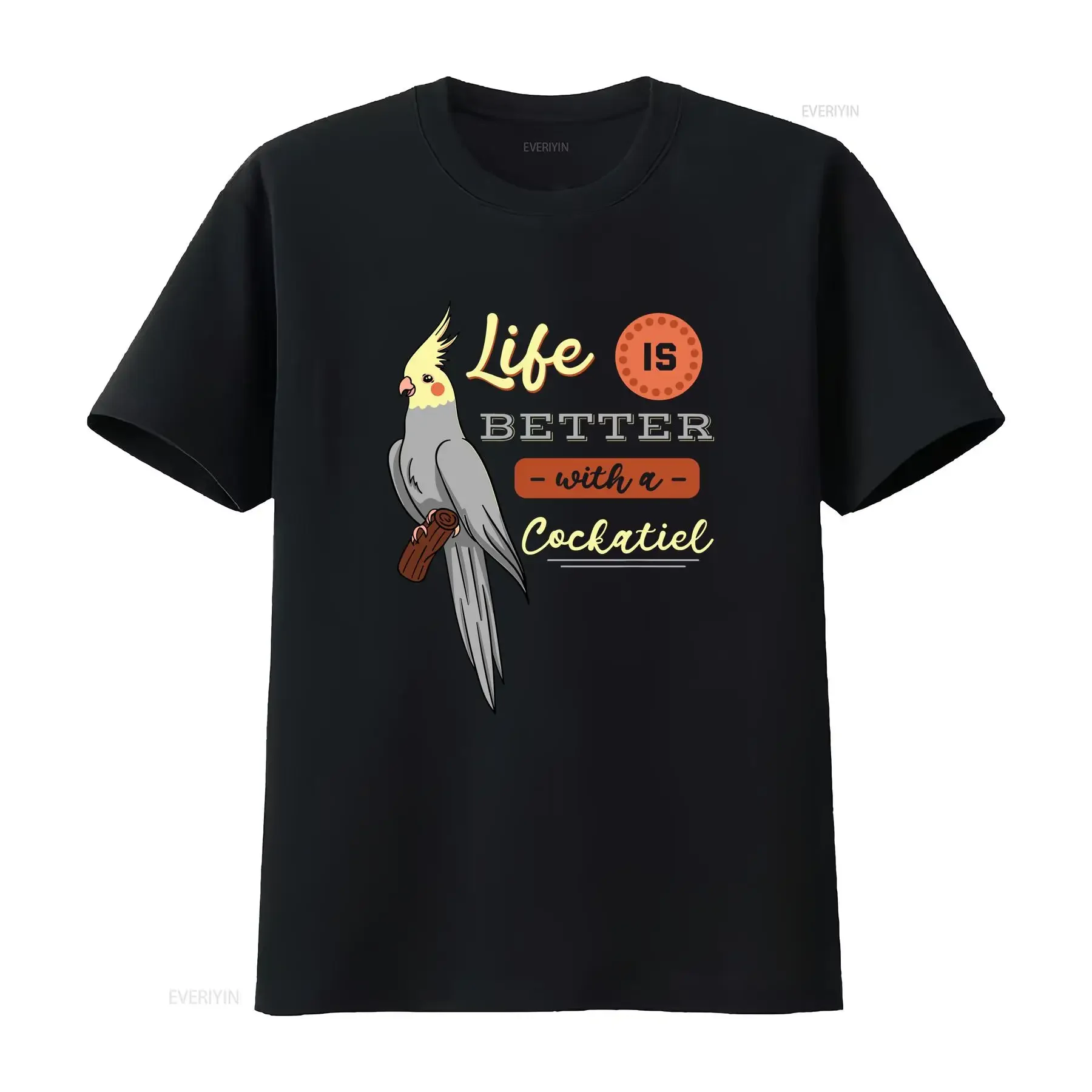 Life Is Better With A Cockatiel T Shirt Lover For Cockatoo Owner Men And Women Bird Watcher Veterinarian vintage Washed Casual