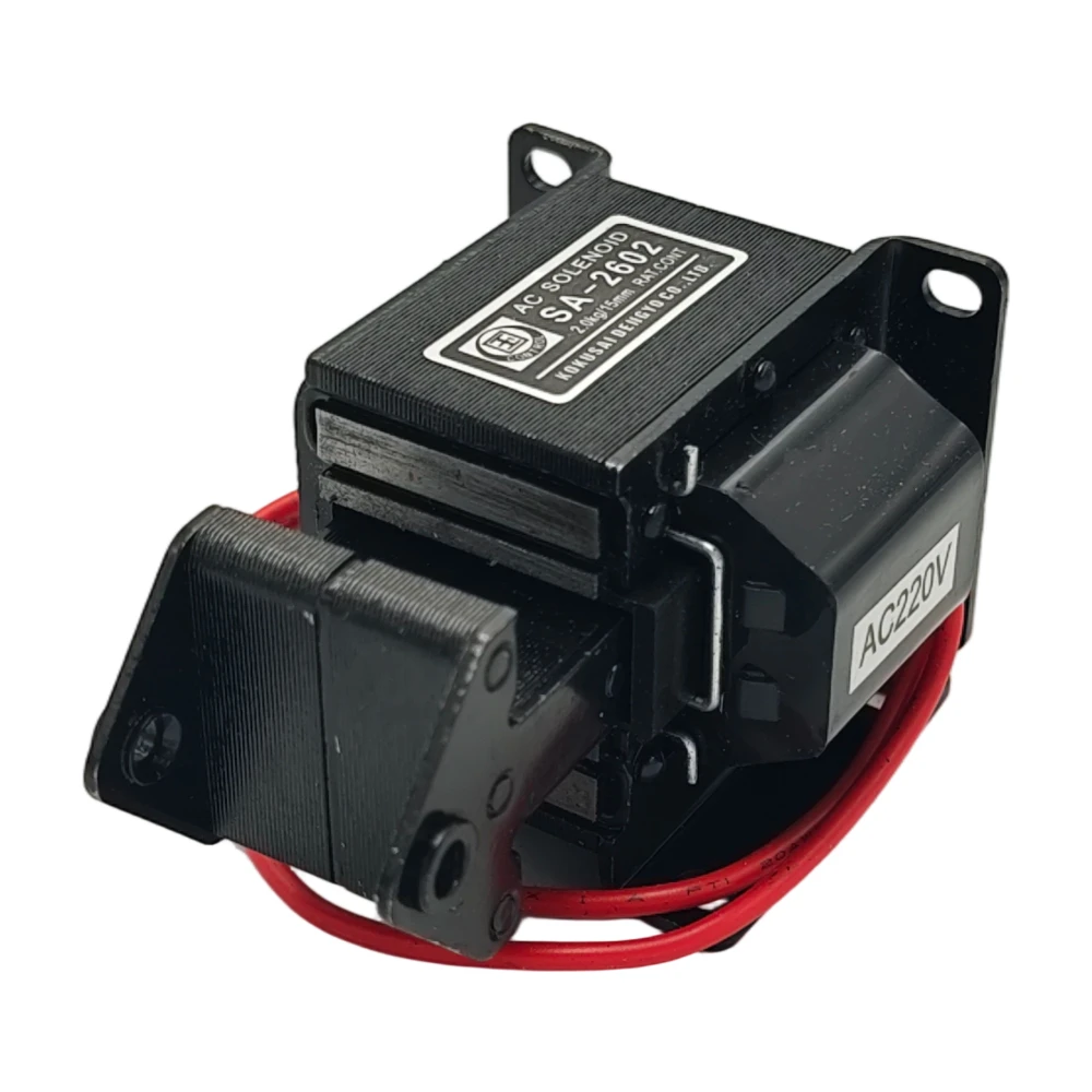 SA-2602 AC Push Pull Traction Solenoid Electromagnet 2kg 19.6N Force 15mm Stroke