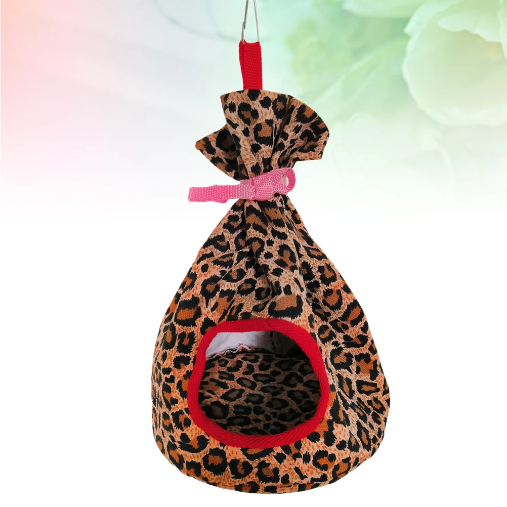 

Durable Canvas Pet Hammock For Birds Parrot Hanging Bed Cage Accessory Round Sleeping Nest Comfortable Bird Bed For Small