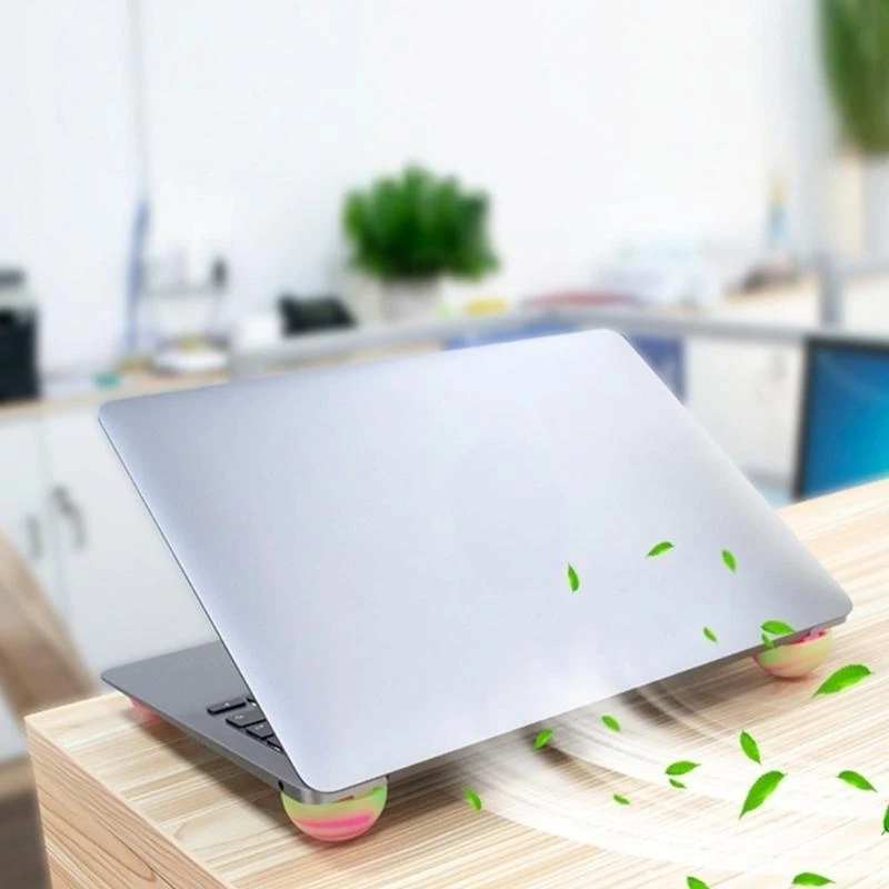 Ergonomic Laptop Cooling Stand Feet Improves Airflows Reduces Heat Build Up 