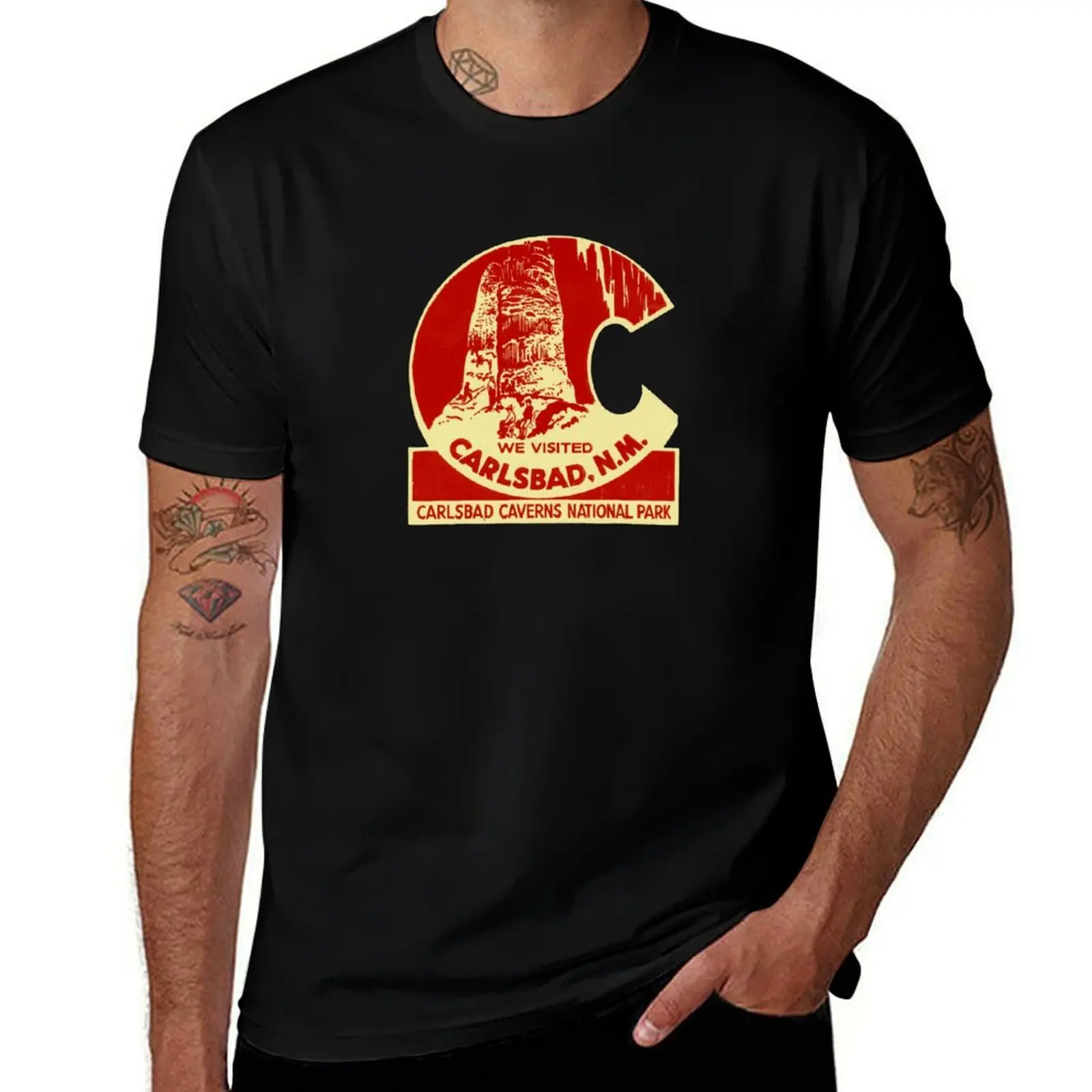 

1940s Carlsbad Caverns National Park T-Shirt gifts for boyfriend new edition Clothing t shirts for men