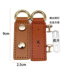 Fashion Leather Handmade Buckle Replacement for DIY Handbag Shoulder Bag Backpack Block Lock Accessories