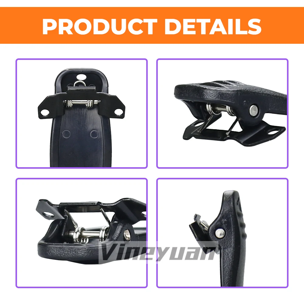 Walkie Talkie Belt Clip for Hytera TC-310 TC-320 TC-320U TC310 TC320 Two Way Radio Belt Clip with Strews