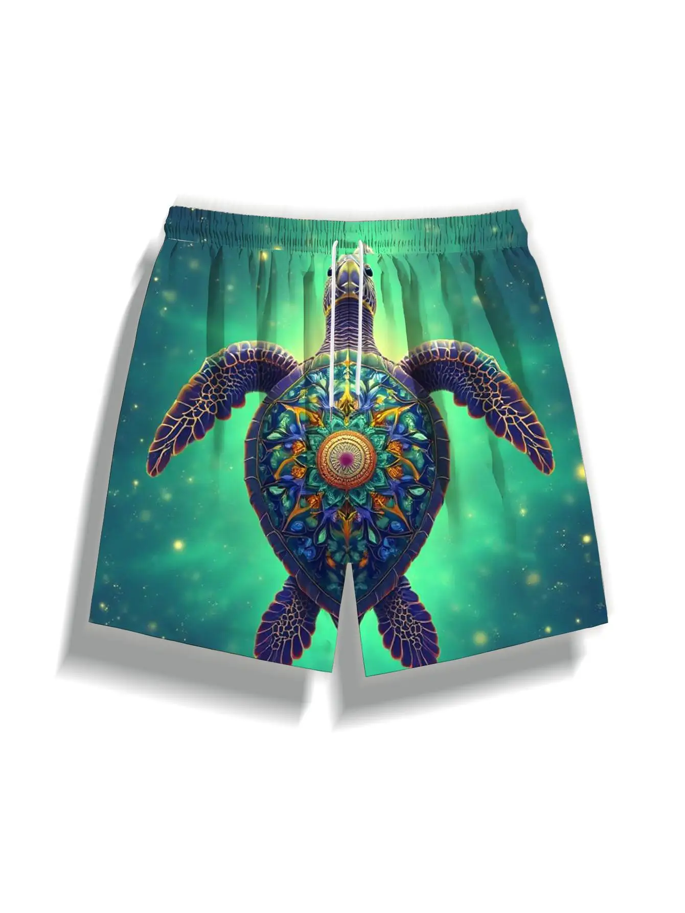 1pcs Men's Short swim trunks2026 Summer 3D Printed Short sleeve Polyester Training pants Quick drying Pants Breathable running