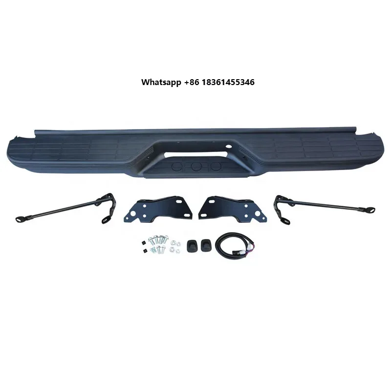 New Complete Rear Step Bumper Black For 1993-1999