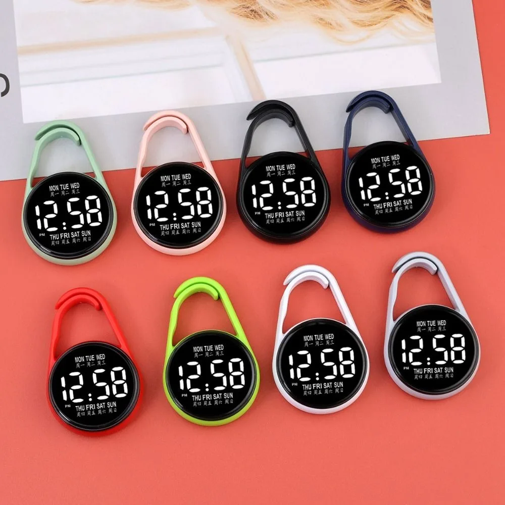 LED Electronic Hanging Watch Digital Display Portable Pocket Watch Waterproof Pocket Style Luminous Pocket Watch