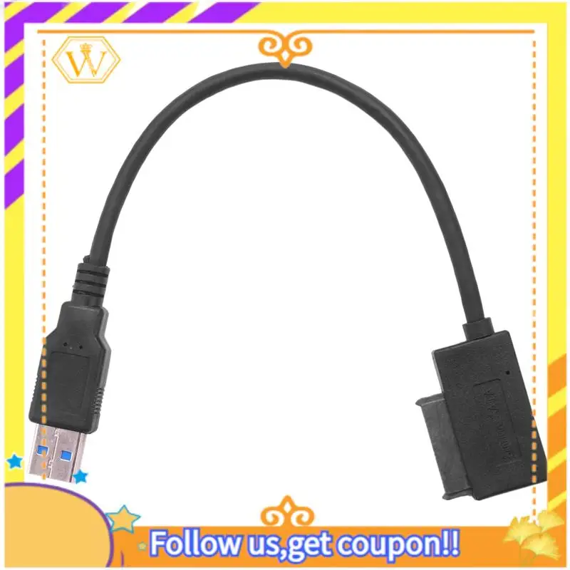 A01K-3X USB 3.0 To 7+6 13Pin Slimline SATA Laptop CD/DVD ROM Optical Drive Adapter Cable