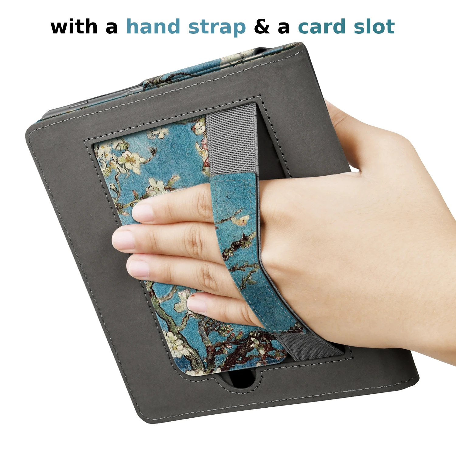 For Kindle Oasis 10th 9th Gen Case 7 inch with Hand Strap Stand