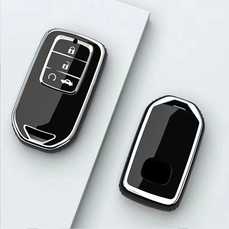 

Soft TPU Car Key Case Cover Shell For Honda CRV CR-V Fit Civic Accord HR-V HRV City Odyssey XR-V Protector Holder Accessories