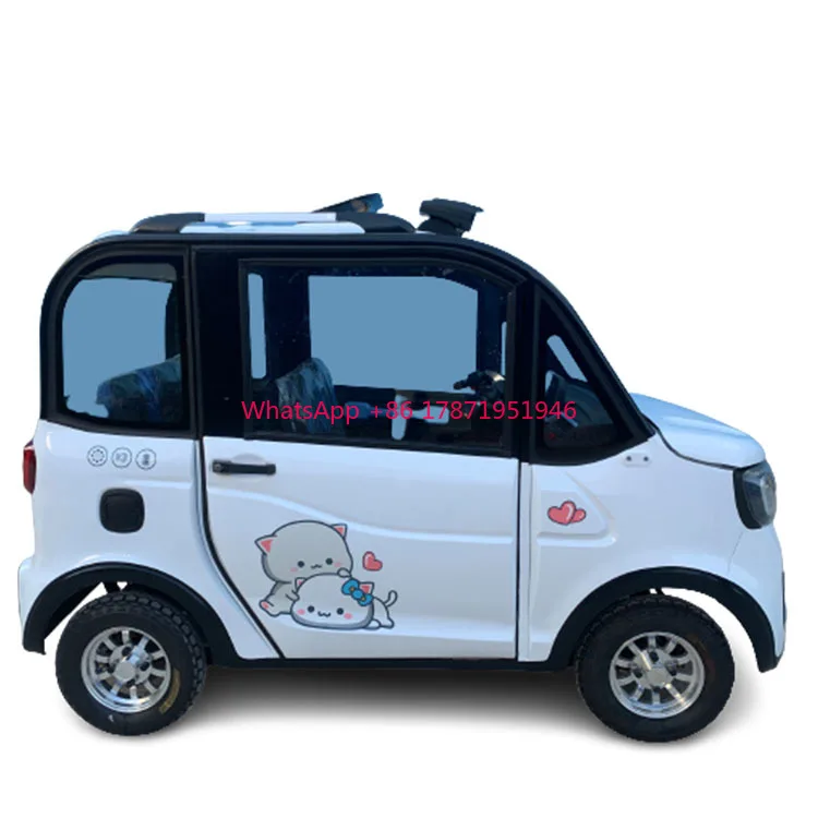 Manufacturer best price Enclosed small style 4 wheel electric car with handle bar