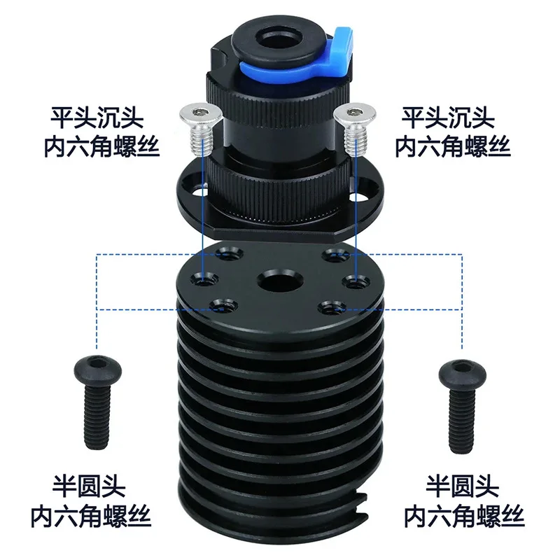 High Temperature Resistant Ceramic Nozzle Extrusion Sleeve Quick Printing Nozzle Brass Nozzle 3D Printer Accessories