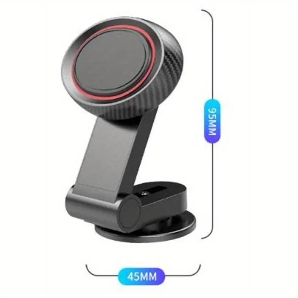 360° magnetic cell phone holder, support arm and chassis can be folded, magnetic, strong adsorption, good stability